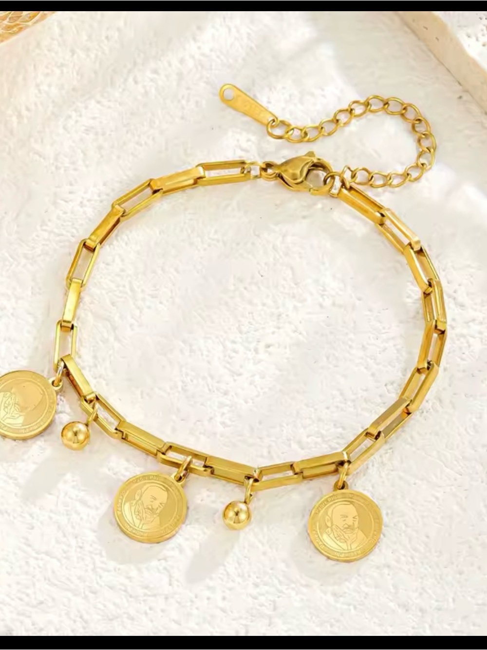 18k gold plated stainless steel bracelet - Picture 10 of 10
